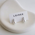 JUDE Zirconia Pearl Bridal Earrings - Wedding