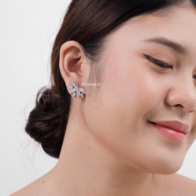 HARPER Zirconia Bridal Earrings - Wedding