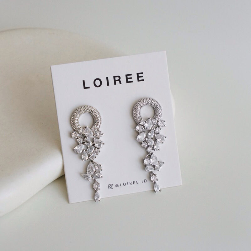 KAYLEEN Zirconia Bridal Earrings - Wedding