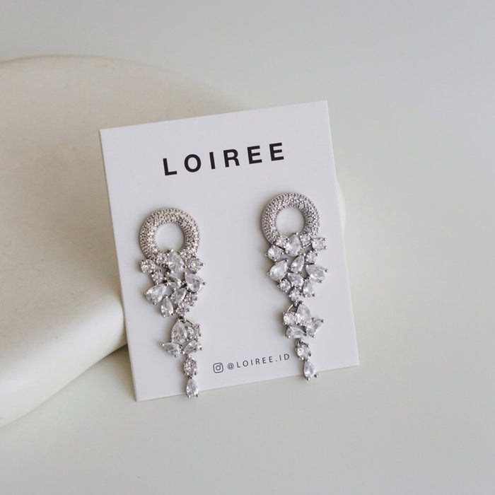 KAYLEEN Zirconia Bridal Earrings - Wedding
