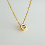 Personalized Fat Letter Necklace - Gold Plated