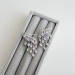 SHIRLEY Zirconia Wings Bridal Earrings - Wedding
