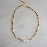 AKOYA Pearl Beads Necklace - Gold Plated