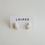 DEVYN Zirconia Pearl Bridal Earrings - Wedding