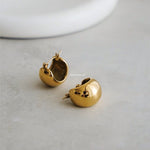 BONDI Chubby Ball Hoop Earrings - Gold Plated
