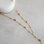 ASPEN Long Tassel Chain Necklace - Gold Plated