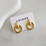 COMO Chunky Knot Earrings - Gold Plated
