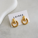 COMO Chunky Knot Earrings - Gold Plated
