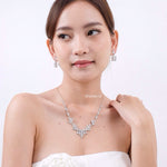 VANESSA Zirconia Bridal Necklace - Wedding