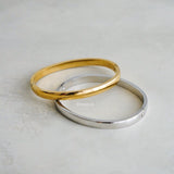 THELMA 6mm Bangle Bracelet - Gold Plated