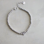 MORITZ Heart Beads Bracelet - Gold Plated