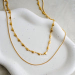 MINNA Double Layer Heart Necklace - Gold Plated