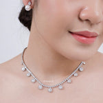 BLAIRE Zirconia Listring Bridal Necklace - Wedding