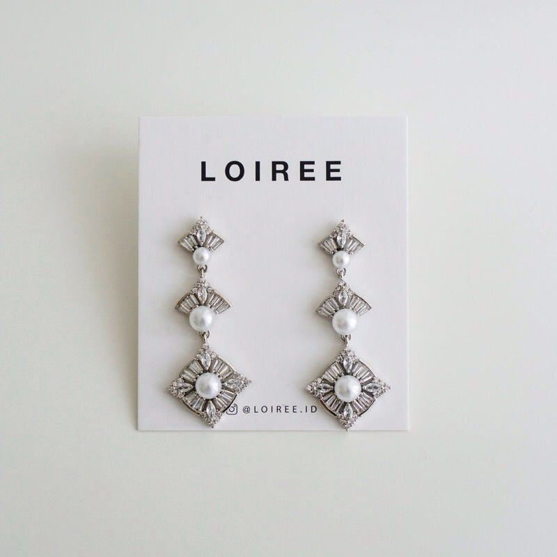 DAKOTA Zirconia Dangle Bridal Earrings - Wedding