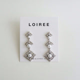 DAKOTA Zirconia Dangle Bridal Earrings - Wedding