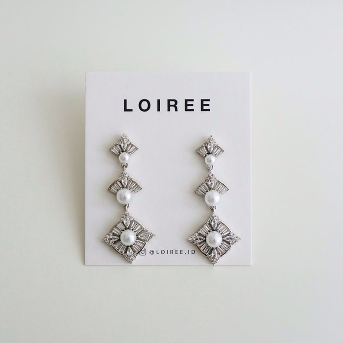 DAKOTA Zirconia Dangle Bridal Earrings - Wedding