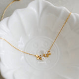 YUJI Flower Necklace - Gold Plated