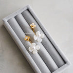 FLEUR Flower Earrings - Gold Plated