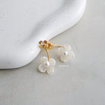 FLEUR Flower Earrings - Gold Plated