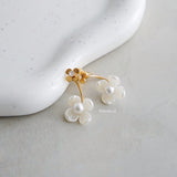 FLEUR Flower Earrings - Gold Plated