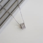 FRASER Circle Pendant Chain Necklace