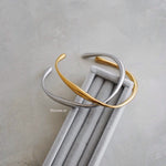 BLANC Adjustable Bangle Bracelet - Gold Plated