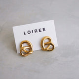 PRETZEL Wrapped Earrings - Gold Plated