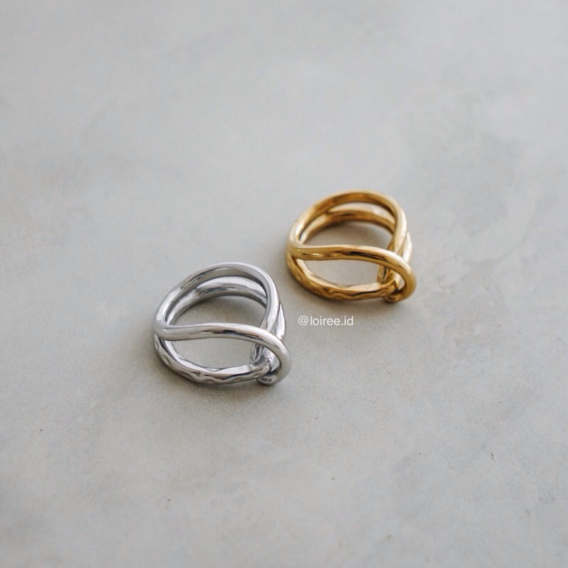 SYDNEY Twisted Ring - Gold Plated