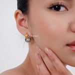 HAILEY Threaded Chunky Earrings - Gold Plated