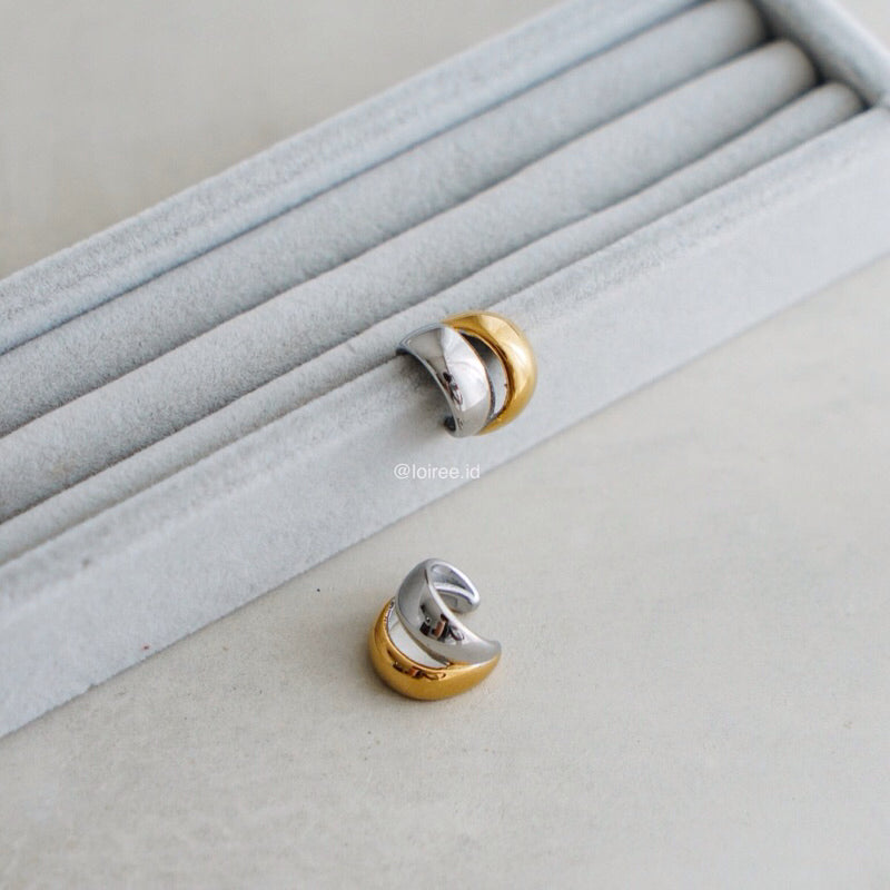 GEON Two Tone Earcuff - Gold Plated