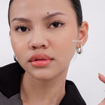 REIGN U-Shape Hoop Earrings - Gold Plated