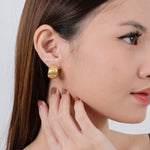 ARLO Threaded Hoop Earrings - Gold Plated