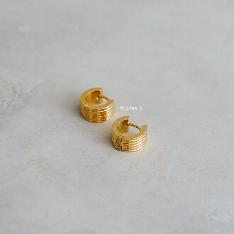 CORBY Hoop Earrings - Gold Plated
