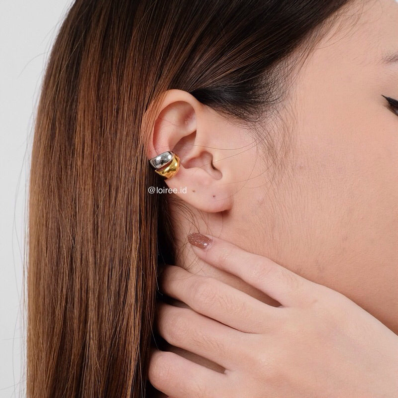 GEON Two Tone Earcuff - Gold Plated