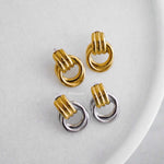 HAILEY Threaded Chunky Earrings - Gold Plated