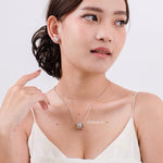 FRASER Circle Pendant Chain Necklace