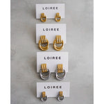 HAILEY Threaded Chunky Earrings - Gold Plated