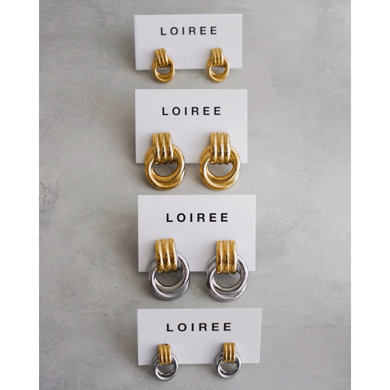 HAILEY Threaded Chunky Earrings - Gold Plated
