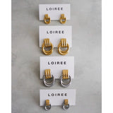 HAILEY Threaded Chunky Earrings - Gold Plated