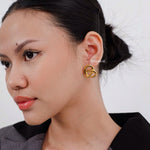PRETZEL Wrapped Earrings - Gold Plated
