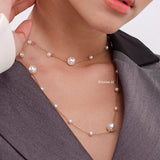 SHANE Pearl Long Necklace - Gold Plated