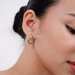 HAILEY Threaded Chunky Earrings - Gold Plated