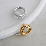 SYDNEY Twisted Ring - Gold Plated