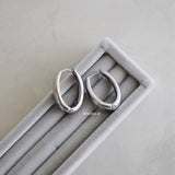 REIGN U-Shape Hoop Earrings - Gold Plated