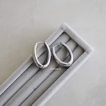 REIGN U-Shape Hoop Earrings - Gold Plated