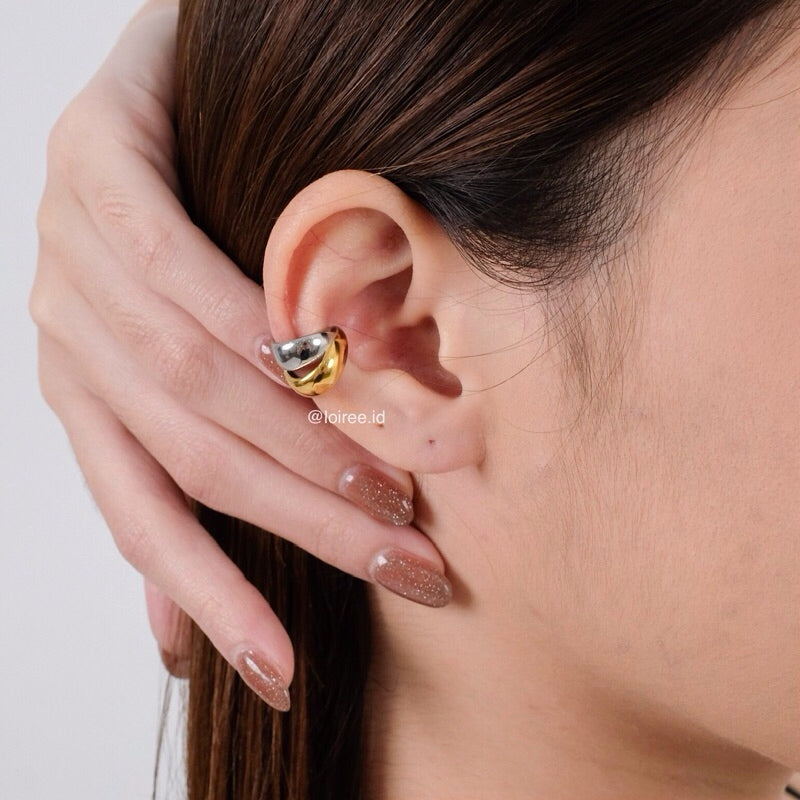 GEON Two Tone Earcuff - Gold Plated