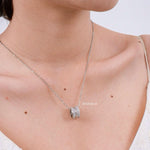 FRASER Circle Pendant Chain Necklace