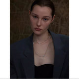 SHANE Pearl Long Necklace - Gold Plated