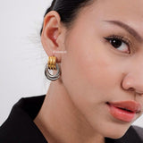 HAILEY Threaded Chunky Earrings - Gold Plated