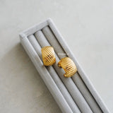 ARLO Threaded Hoop Earrings - Gold Plated